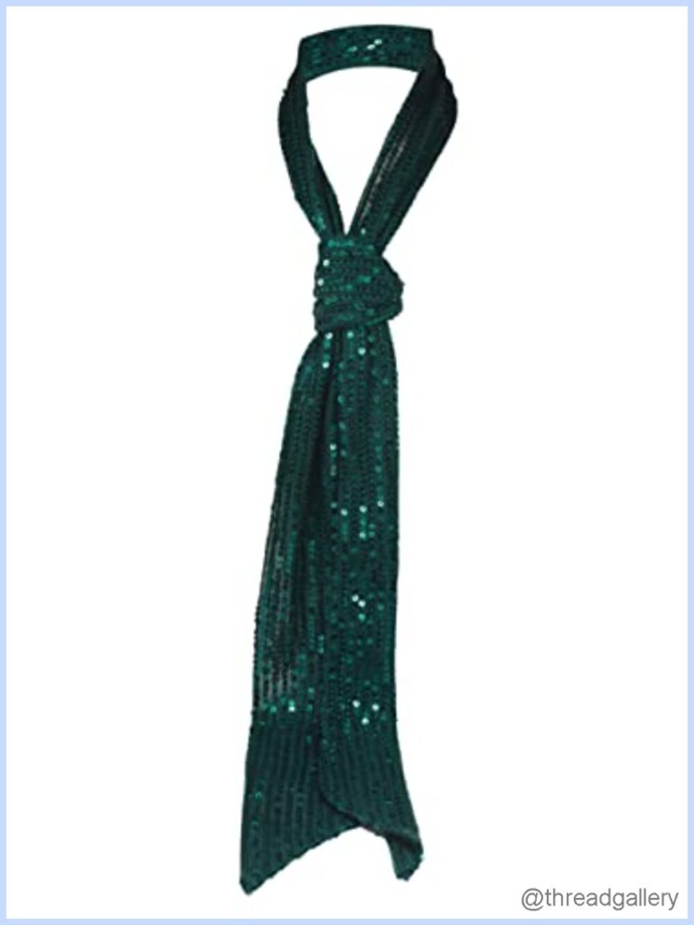 Sparkly Sequin Skinny Scarf Neck Tie Belt Versatile Sash